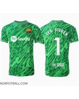 Billige Fotballdrakt Barcelona Ter Stegen #1 Keeper Replika Bortedrakt 2024-25 Kortermet